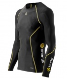 SKINS A200 Mens Long Sleeve Top - Black