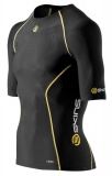 SKINS A200 Mens Short Sleeve Top - Black