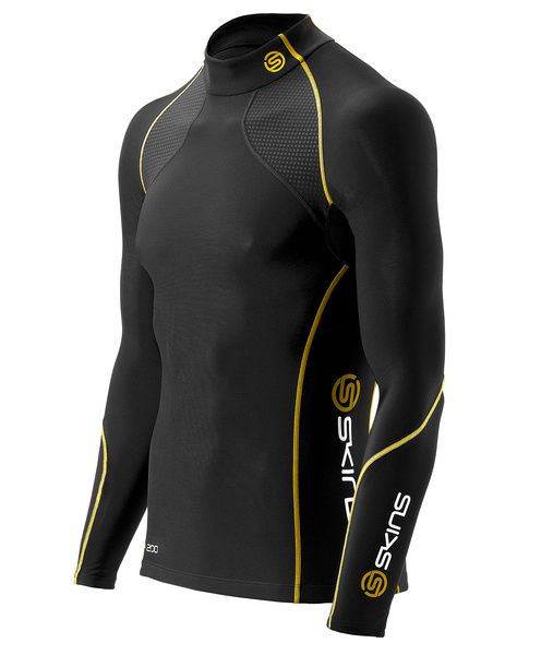 SKINS A200 Mens Thermal Long Sleeve Top w Neck