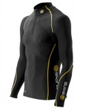 SKINS A200 Mens Thermal Long Sleeve Top w Neck and Zip