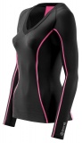 SKINS A200 Womens Long Sleeve Top - Pink