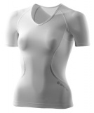 SKINS A400 Womens Short Sleeve Top - White