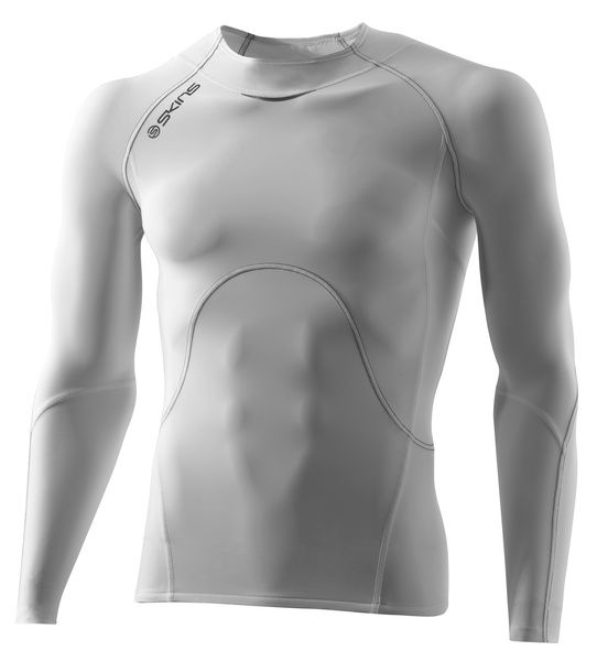 SKINS A400 Mens Long Sleeve Top - White