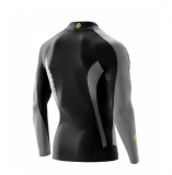 SKINS DNAmic Thermal Mens L/S Mock Neck - Black/Pewter (pánský zateplený kompresní rolák SKINS)
