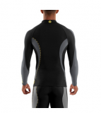SKINS DNAmic Thermal Mens L/S Mock Neck - Black/Pewter (pánský zateplený kompresní rolák SKINS)