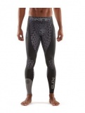 SKINS K-Proprium Mens Compression Long Tights - Espresso (pánské kompresní dlouhé kalhoty SKINS)