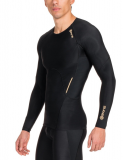 Kompresní prádlo SKINS A400 Mens Long Sleeve Top - Black (pánské aktivní kompresní triko s dlouhým rukávem)