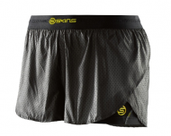 SKINS DNAmic Womens Superpose Shorts - Black/Limoncello (dámské kompresní dvojité kraťasy SKINS)