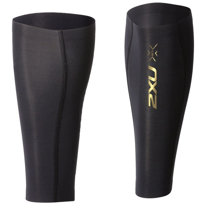 2XU Elite MCS kompresní lýtkové návleky unisex, Black/Gold