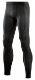 SKINS DNAmic Mens Long Tights - All Black (pánské kompresní kalhoty SKINS)