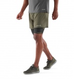 SKINS K-Proprium Mens Superpose Half Tights, Utility (pánské kompresní dvojité kraťasy SKINS)