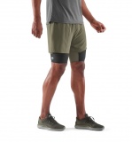 SKINS K-Proprium Mens Superpose Half Tights, Utility (pánské kompresní dvojité kraťasy SKINS)