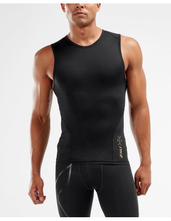2XU Elite MCS Cross Training kompresní tílko pánské, Black, MA4878a