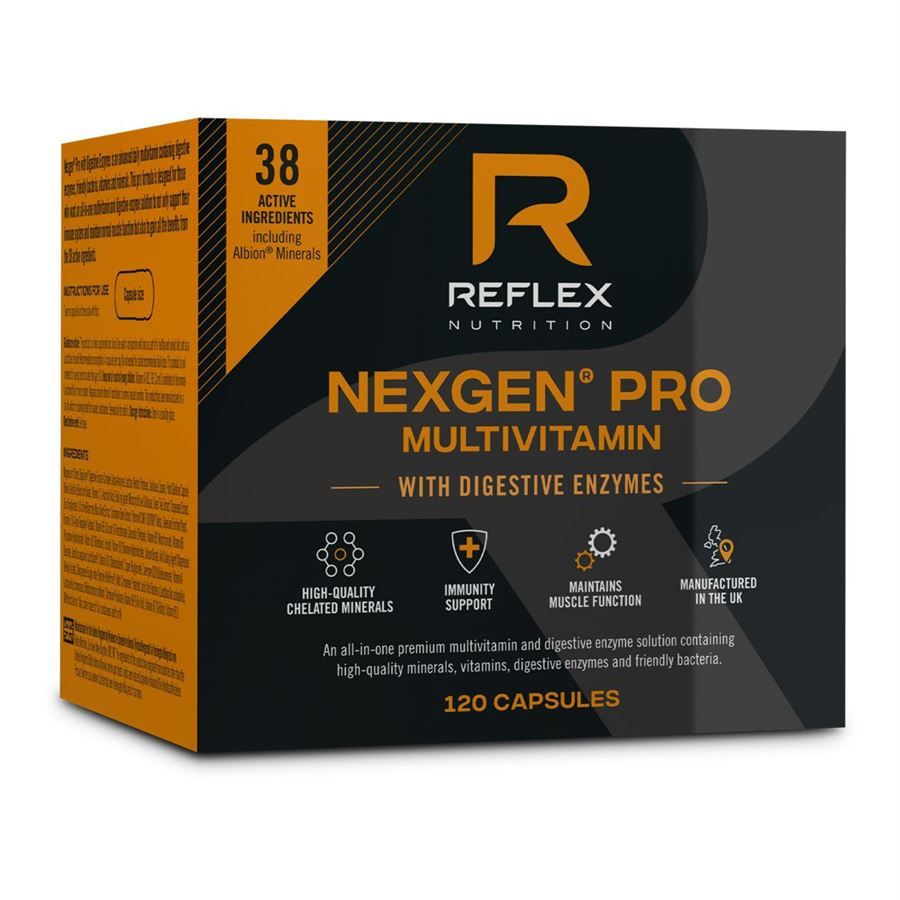 Multivitamín Reflex Nutrition Nexgen® PRO + Digestive Enzymes, 120 kapslí