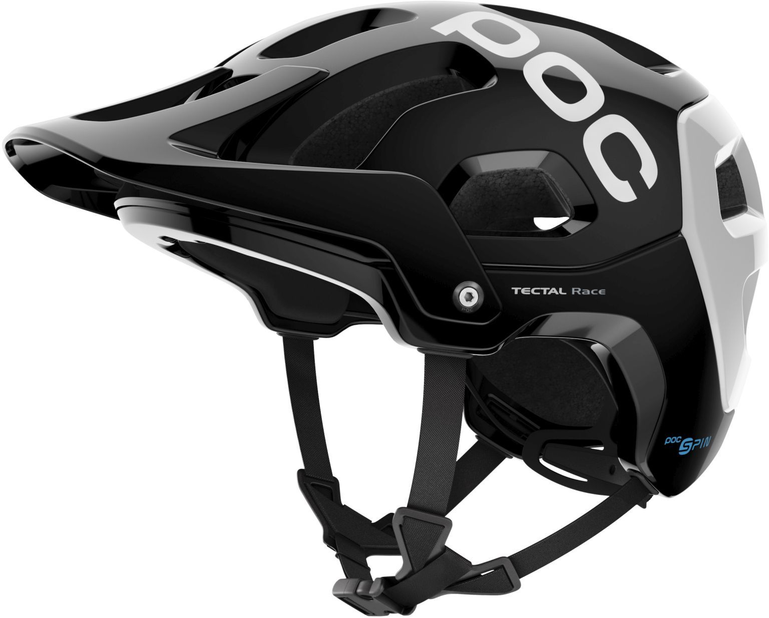 Cyklistická helma POC Tectal Race Spin, Uranium Black/Hydrogen White 2021, PC105118002