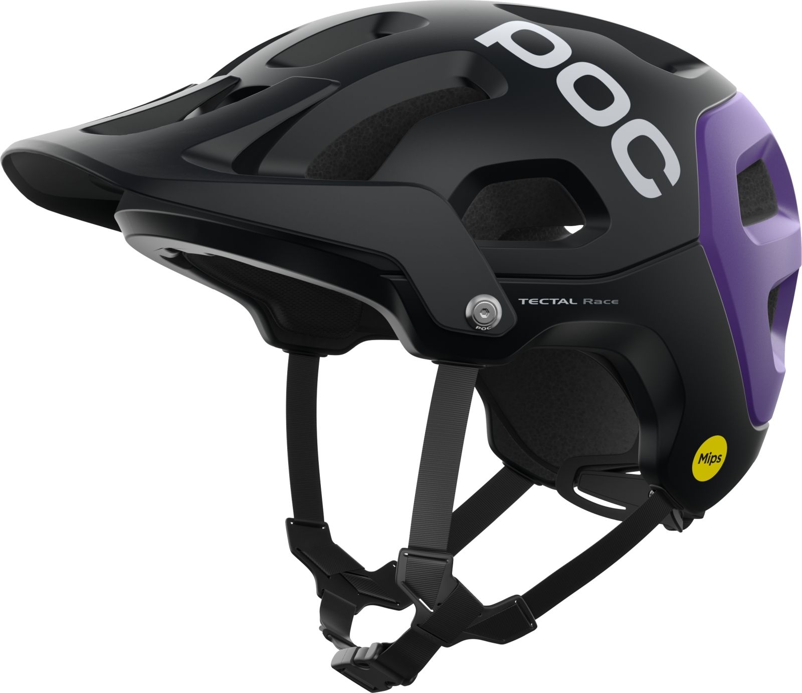 Cyklistická helma POC Tectal Race MIPS, Uranium Black/Sapphire Purple Metallic Matt 2022, PC105808445