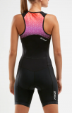 Dámská triatlonová kombinéza 2XU Active Front Zip, Black Pink