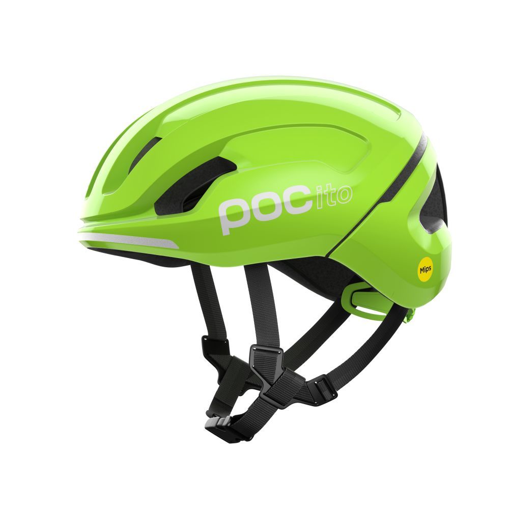 Dětská cyklistická helma POCito Omne MIPS, Fluorescent Green 22/23, PC107368234