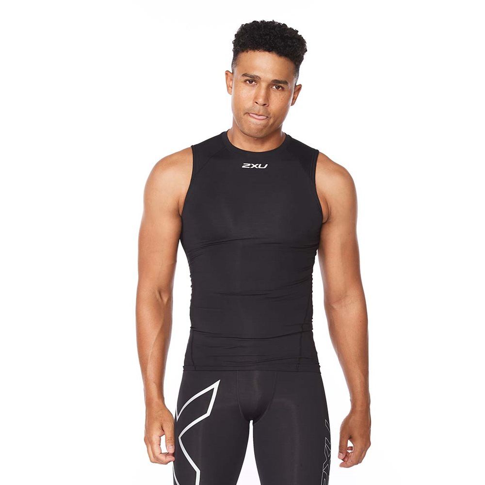 2XU Core Compression Sleeveless kompresní tílko pánské, Black, MA6400a