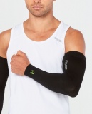 2XU Flex Arm Sleeves kompresní rukávy unisex, Black, UA4427a