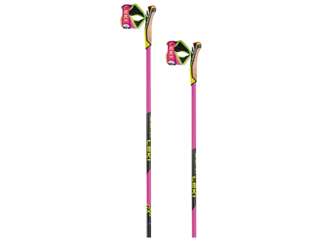 Běžecké hole LEKI PRC 750, neonpink neonyellow black, 65240962170