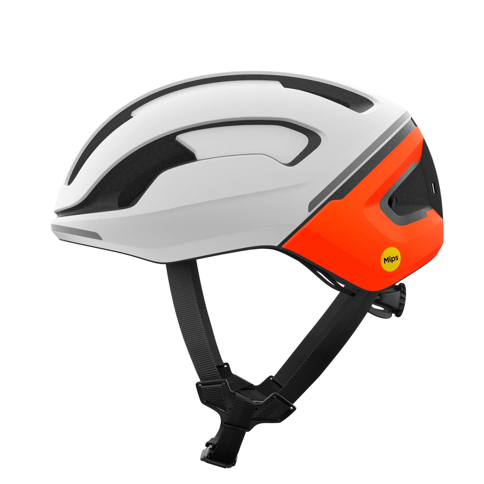 Cyklistická helma POC Omne Beacon MIPS 2025, Hydrogen White Fluorescent Orange Avip, PC108688834