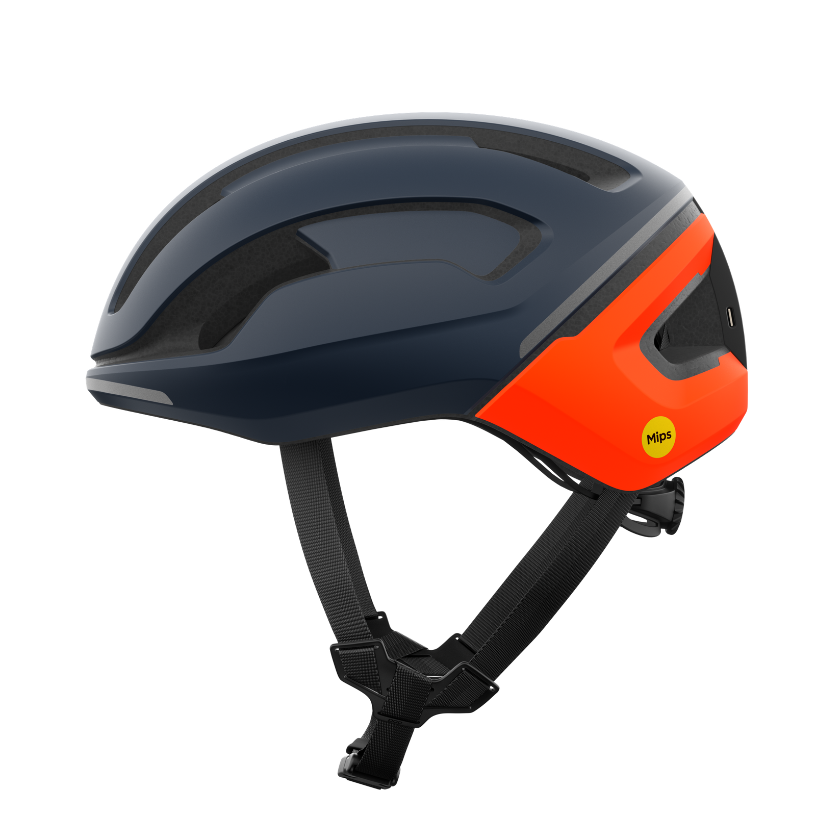 Cyklistická helma POC Omne Beacon MIPS, Fluorescent Orange Avip Apatite Navy Matt, PC108688826