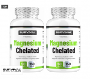 SURVIVAL, Magnesium Chelated, 300 kapslí