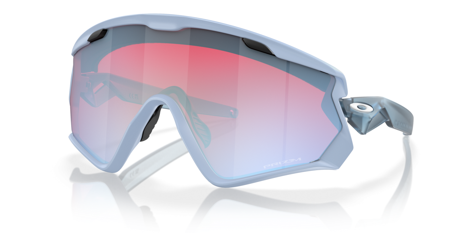 OAKLEY Wind Jacket 2.0, Matte Translucent Stonewash w Prizm Snow Sapphire, OO9418-2745