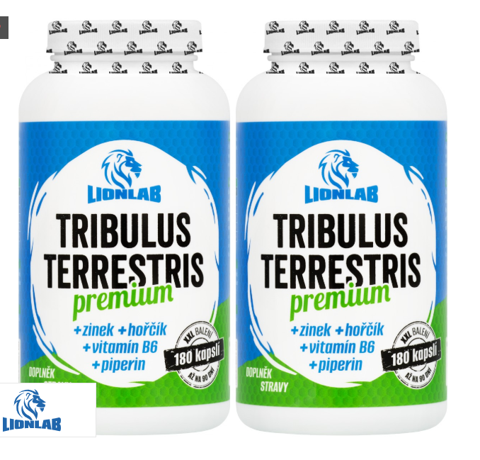 LIONLAB, Tribulus Terrestris Premium, 360 kapslí