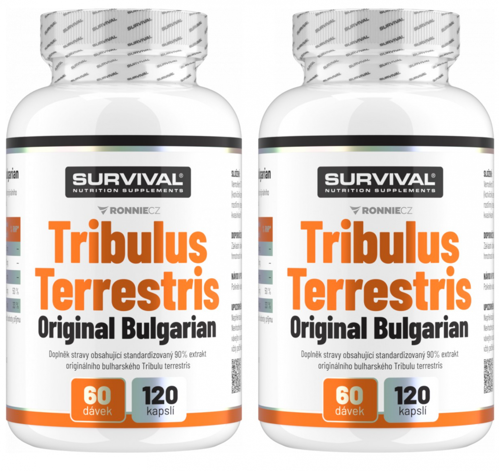 SURVIVAL, Tribulus Terrestris Original Bulgarian, 240 kapslí