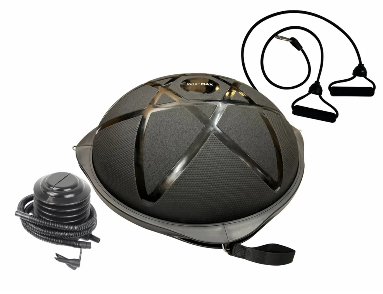 Balanční podložka Kine-MAX Balance Dome PRO Half Ball, černý