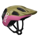 Cyklistická helma POC Cularis MIPS 2026, Olivine Green Matt Thulite Pink Matt w Logo, PC105918876