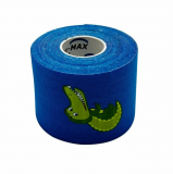 Kineziologický tejp Kine-MAX Happy Tape s obrázky, modrý