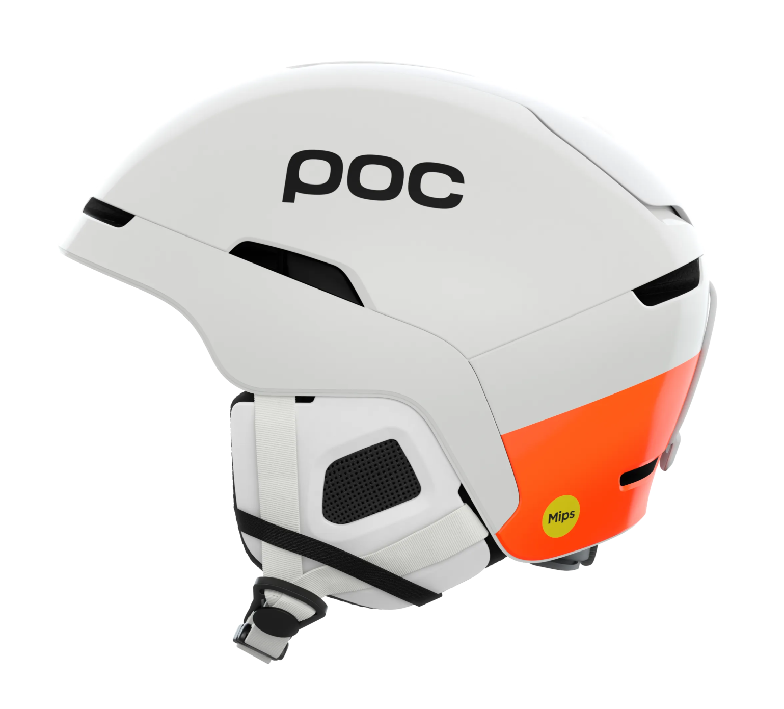 Lyžařská helma POC Obex MIPS 26/27, Hydrogen White Fluorescent Orange, PC101139482