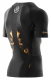 SKINS A400 GOLD Mens Short Sleeve Top