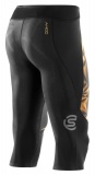 SKINS A400 GOLD Mens 3/4 Tights - Black/Gold (pánské aktivní kompresní 3/4 kalhoty) A400 GOLD Mens 3/4 Tights
