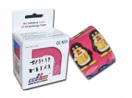Kineziologický tejp BB Tape s designem tučňáka - 5cmx5m