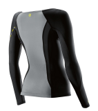 SKINS DNAmic Womens Long Sleeve Top - Black/Limoncello