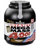 Weider, Giant Mega Mass 4000, Gainer, 3000g | Vanilka, Čokoláda, Jahoda